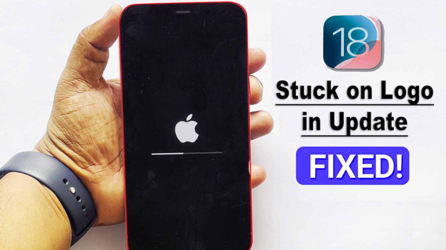 How to Fix iPhone Stuck on Logo during iOS 18 Update